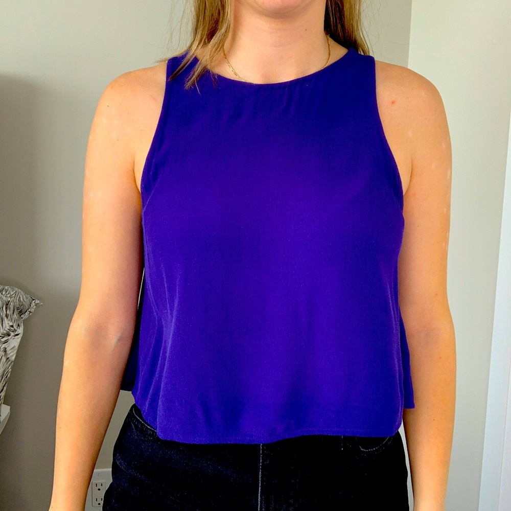 Aritzia-Wilfred size medium blue tank top